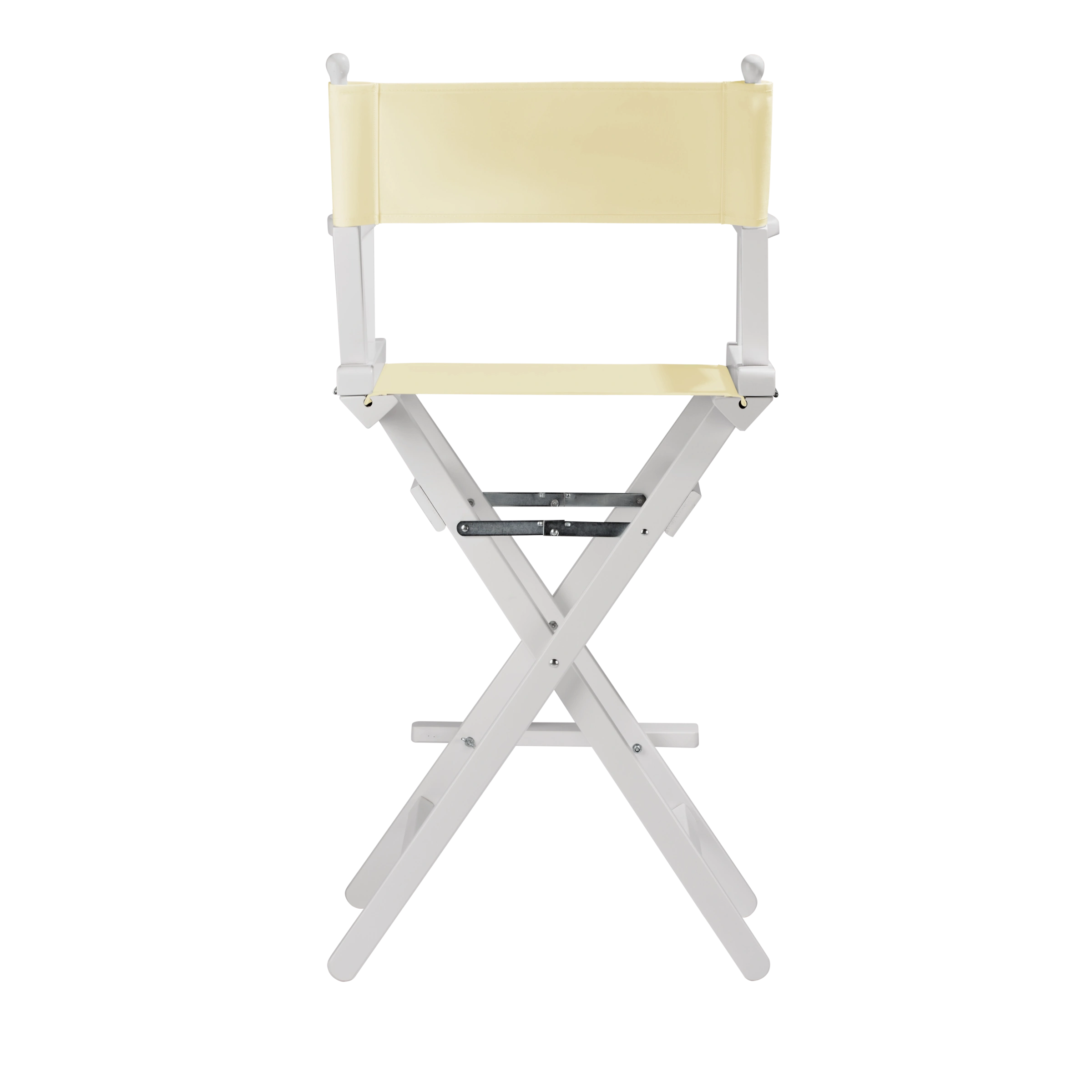 Regiestuhl Steven aus weißem Buchenholz mit Bezug in vanille, Rückansicht
#Classic | Set (Farbe)_vanille