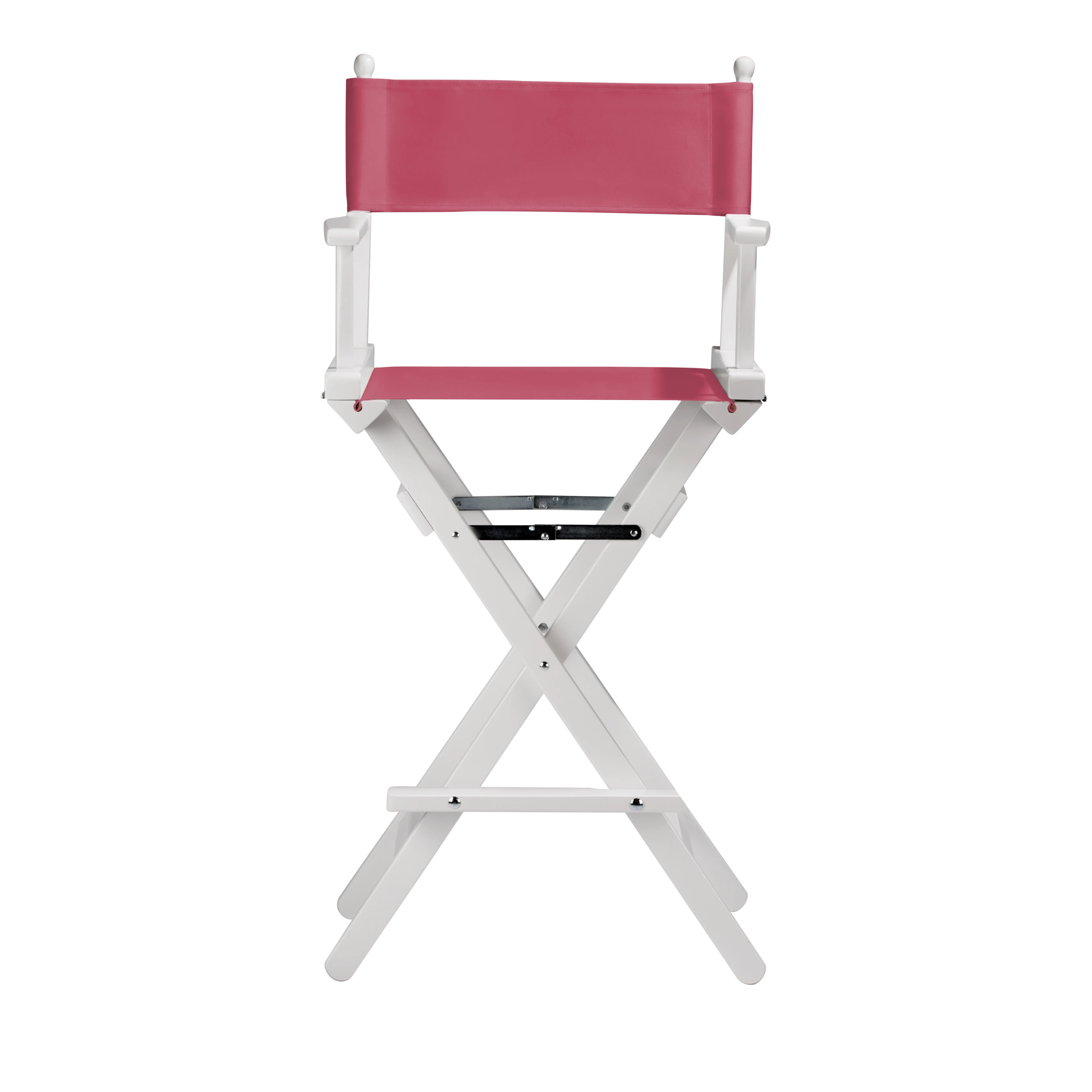 Regiestuhl Steven aus weißem Buchenholz mit Bezug in fuchsia, Frontalansicht
#Classic | Set (Farbe)_fuchsia