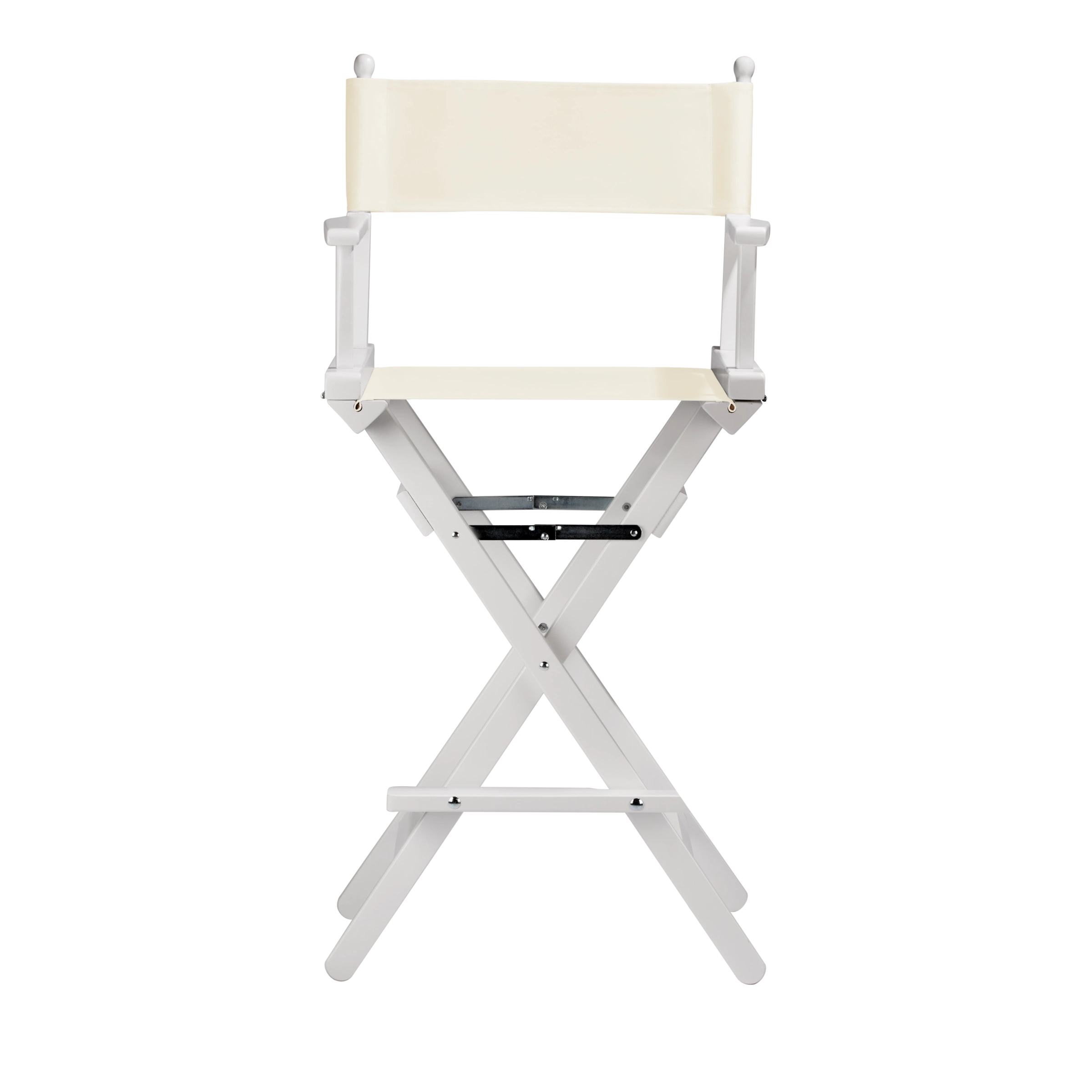 Regiestuhl Steven aus weißem Buchenholz mit Bezug in natur, Frontalansicht
#Classic | Set (Farbe)_natur