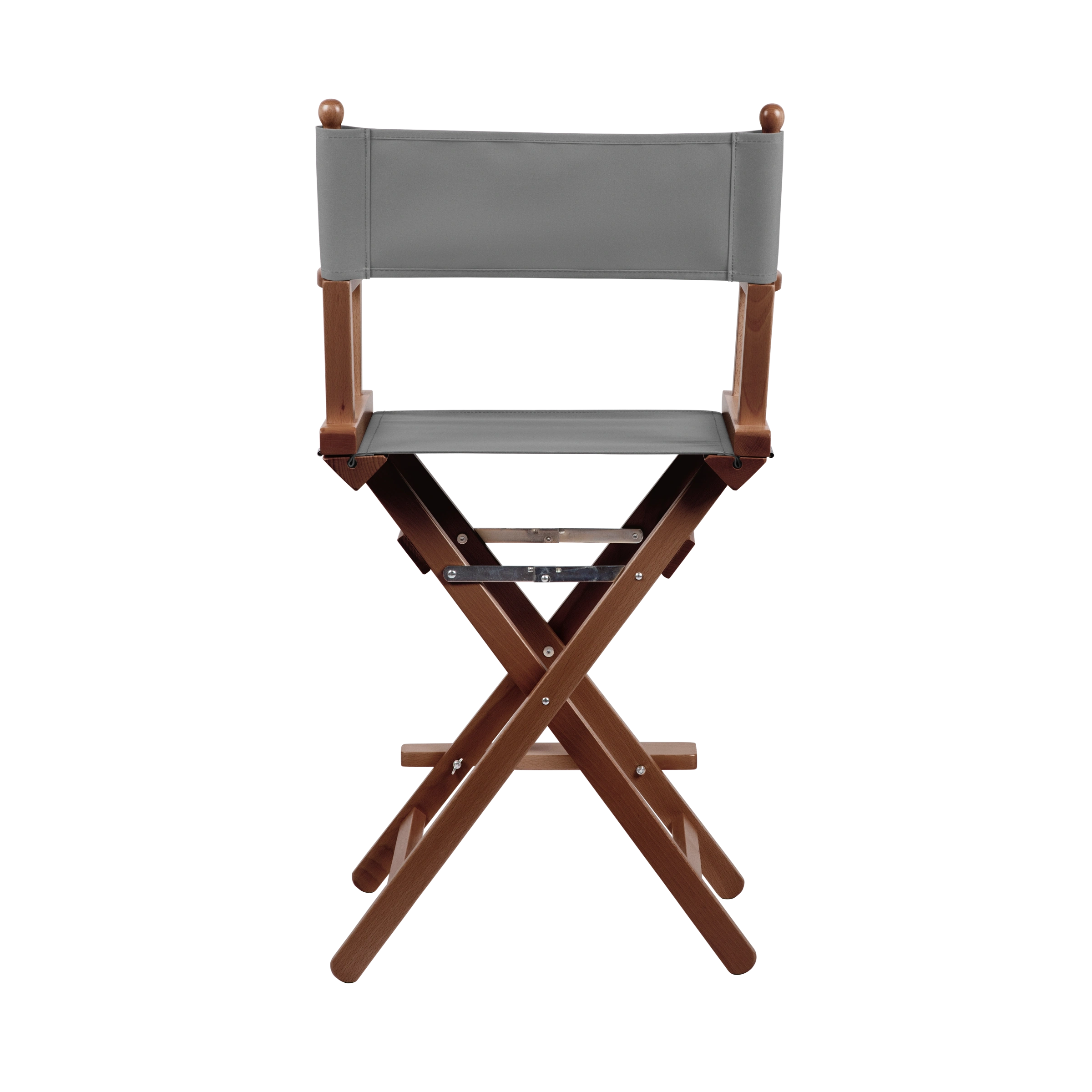 Regiestuhl Sydney aus braunem Buchenholz mit anthrazitem Bezug, Rückansicht
#Classic | Set (Farbe)_anthrazit