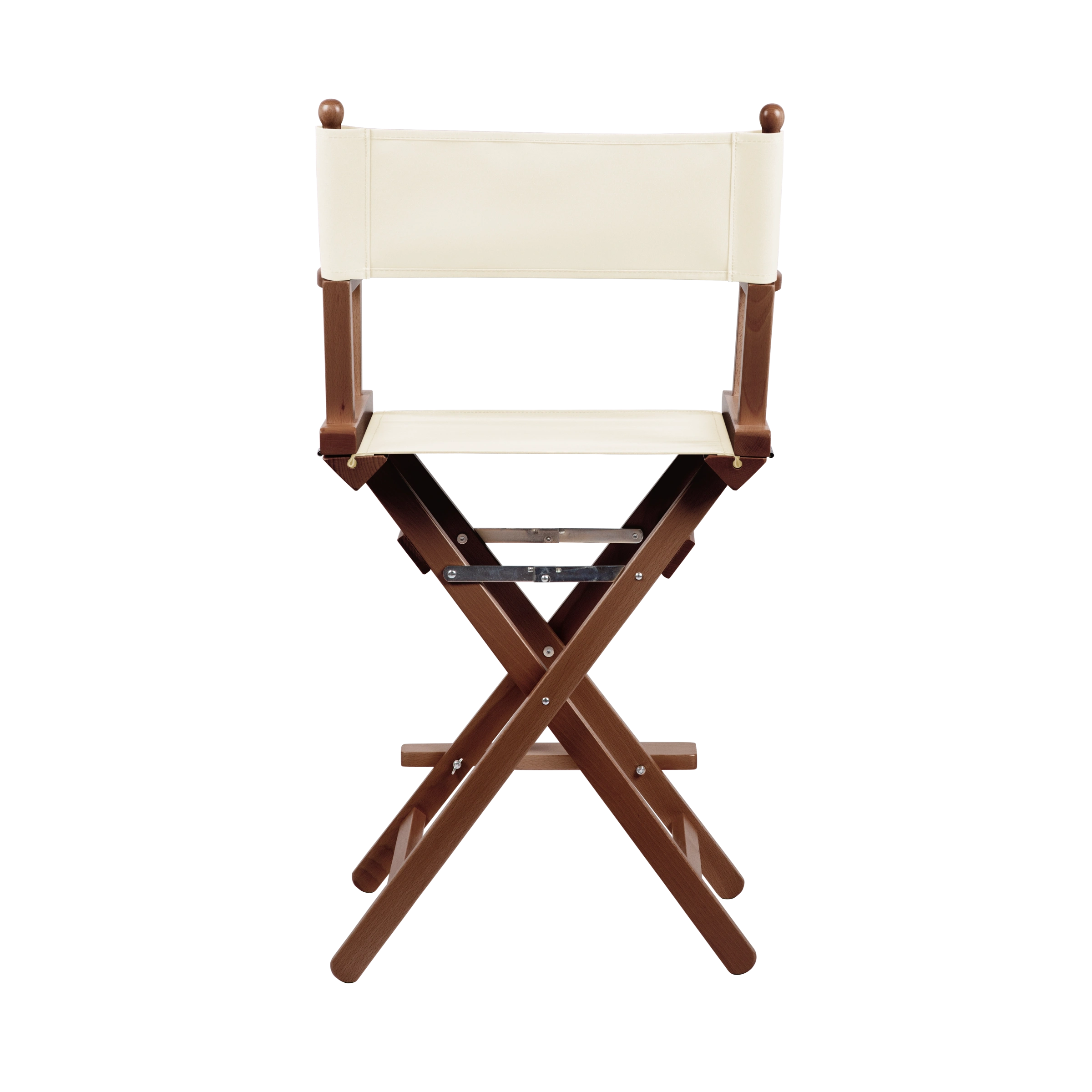 Regiestuhl Sydney aus braunem Buchenholz mit Bezug in natur, Rückansicht
#Classic | Set (Farbe)_natur