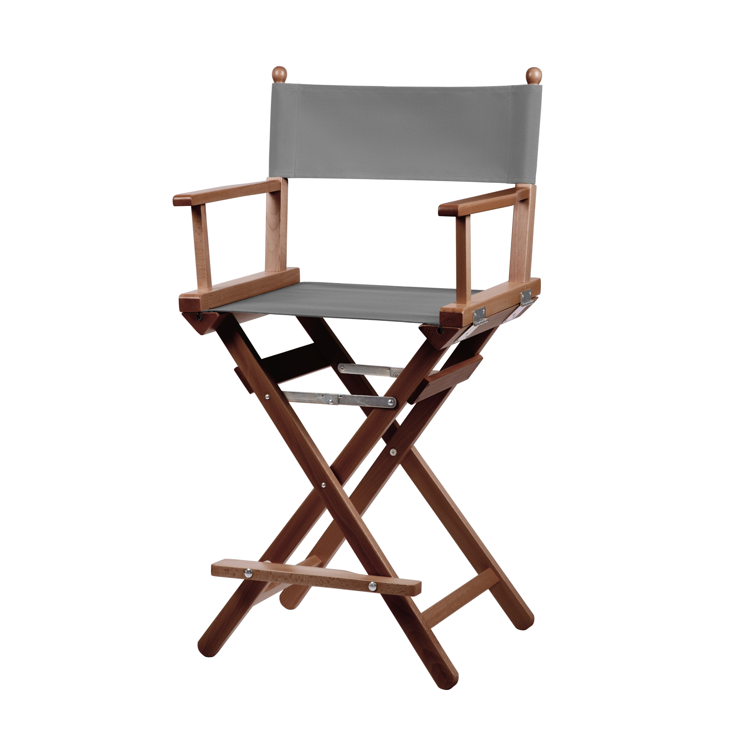 Regiestuhl Sydney aus braunem Buchenholz mit anthrazitem Bezug, Seitenansicht
#Classic | Set (Farbe)_anthrazit