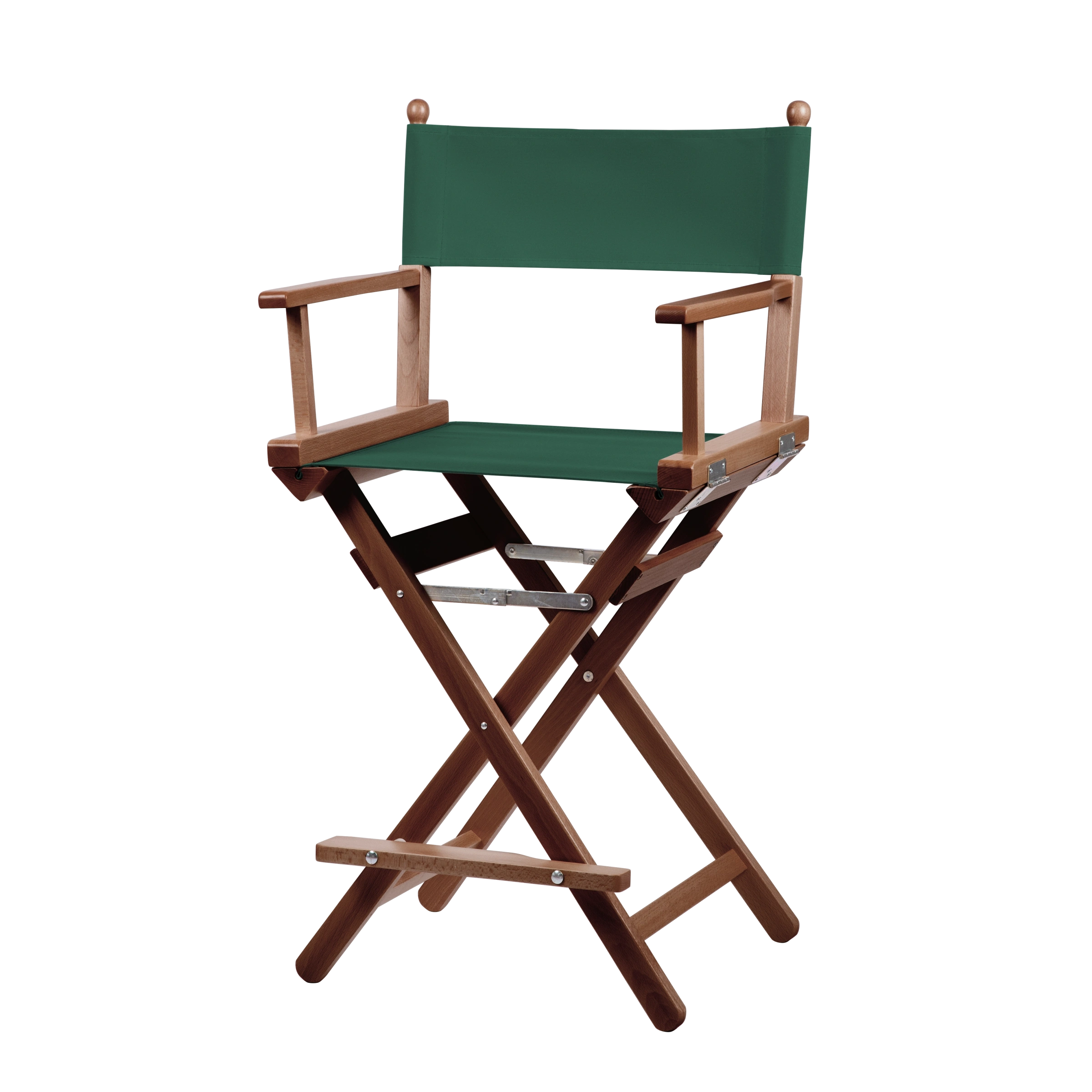Regiestuhl Sydney aus braunem Buchenholz mit dunkelgrünem Bezug, Seitenansicht
#Classic | Set (Farbe)_dunkelgrün