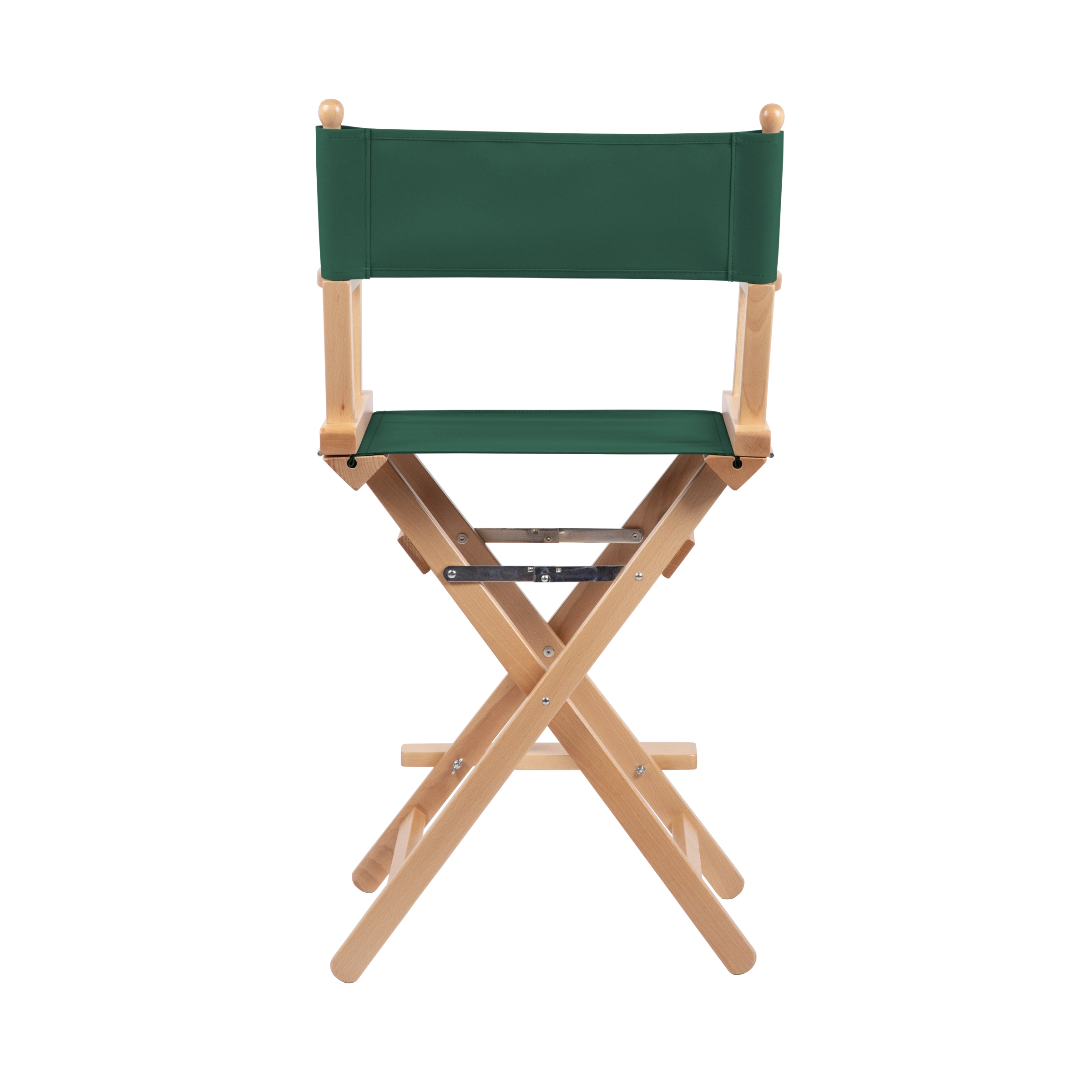 Regiestuhl Sydney aus naturfarbenem Buchenholz mit dunkelgrünem Bezug, Rückansicht
#Classic | Set (Farbe)_dunkelgrün
