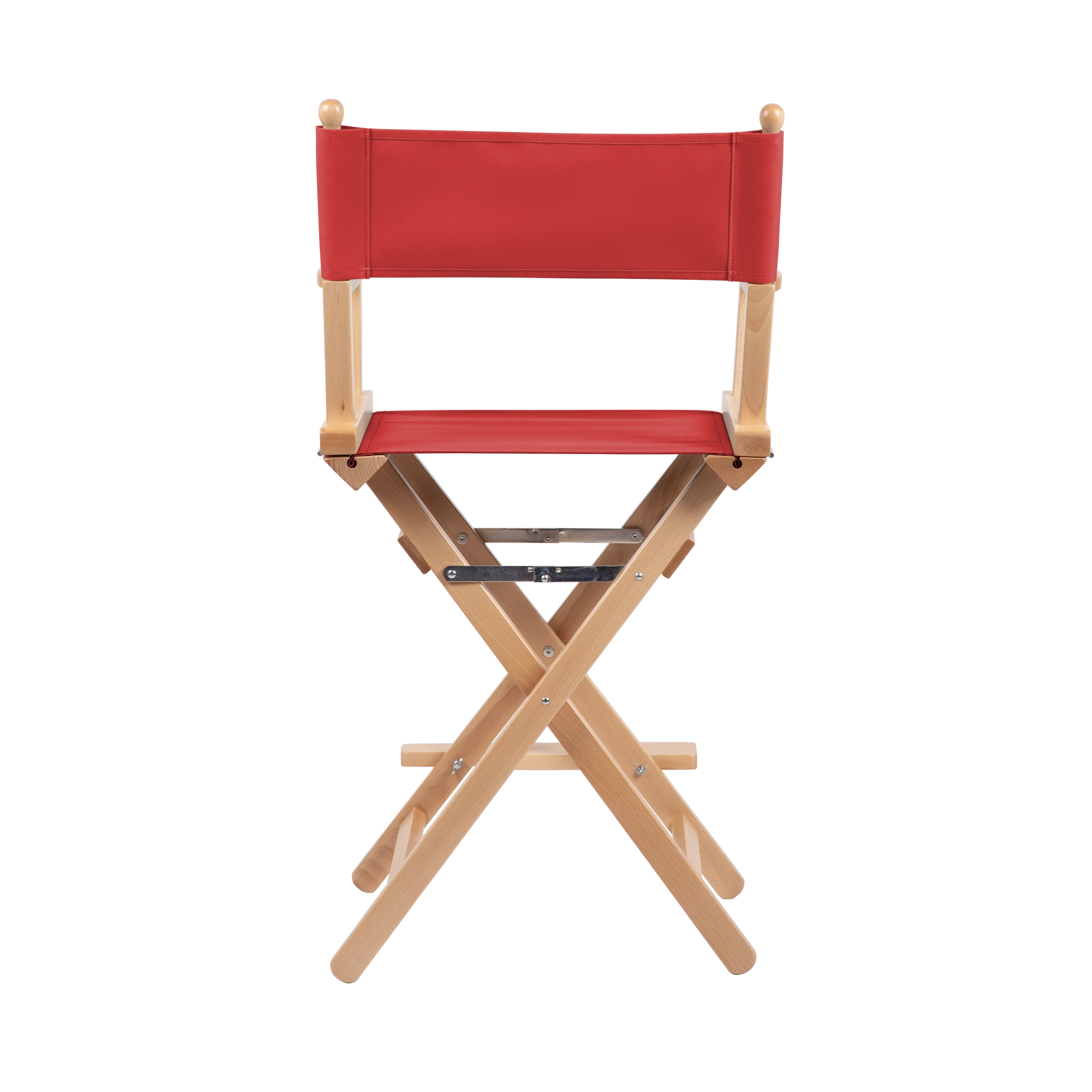 Regiestuhl Sydney aus naturfarbenem Buchenholz mit Bezug in rivarot, Rückansicht
#Classic | Set (Farbe)_rivarot