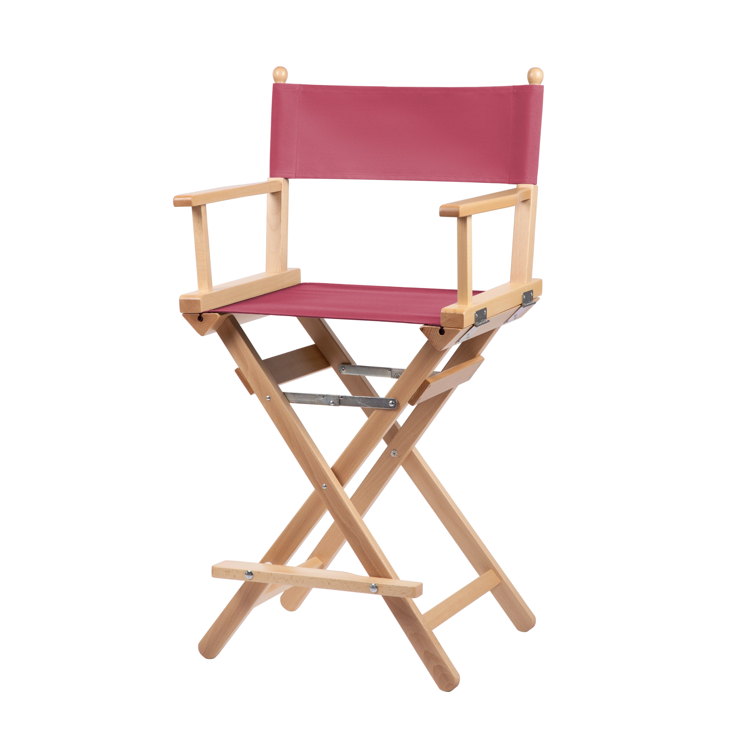 Regiestuhl Sydney aus naturfarbenem Buchenholz mit Bezug in fuchsia, Seitenansicht
#Classic | Set (Farbe)_fuchsia