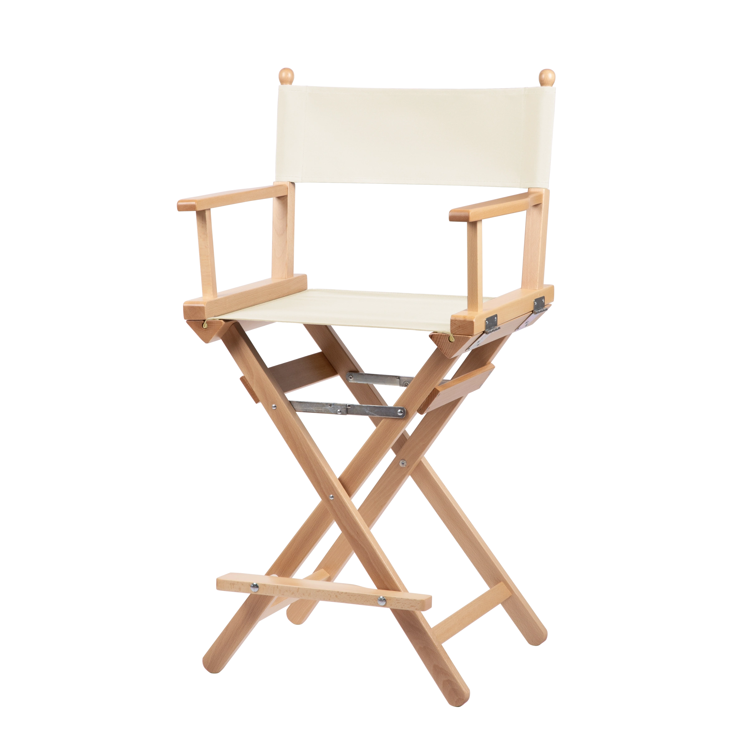 Regiestuhl Sydney aus naturfarbenem Buchenholz mit Bezug in natur, Seitenansicht
#Classic | Set (Farbe)_natur