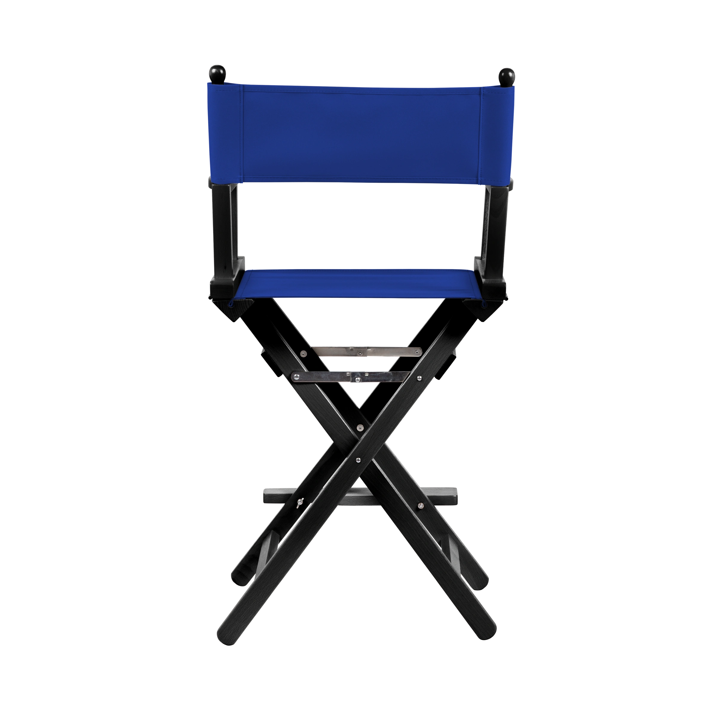 Regiestuhl Sydney aus schwarzem Buchenholz mit dunkelblauem Bezug, Rückansicht
#Classic | Set (Farbe)_dunkelblau