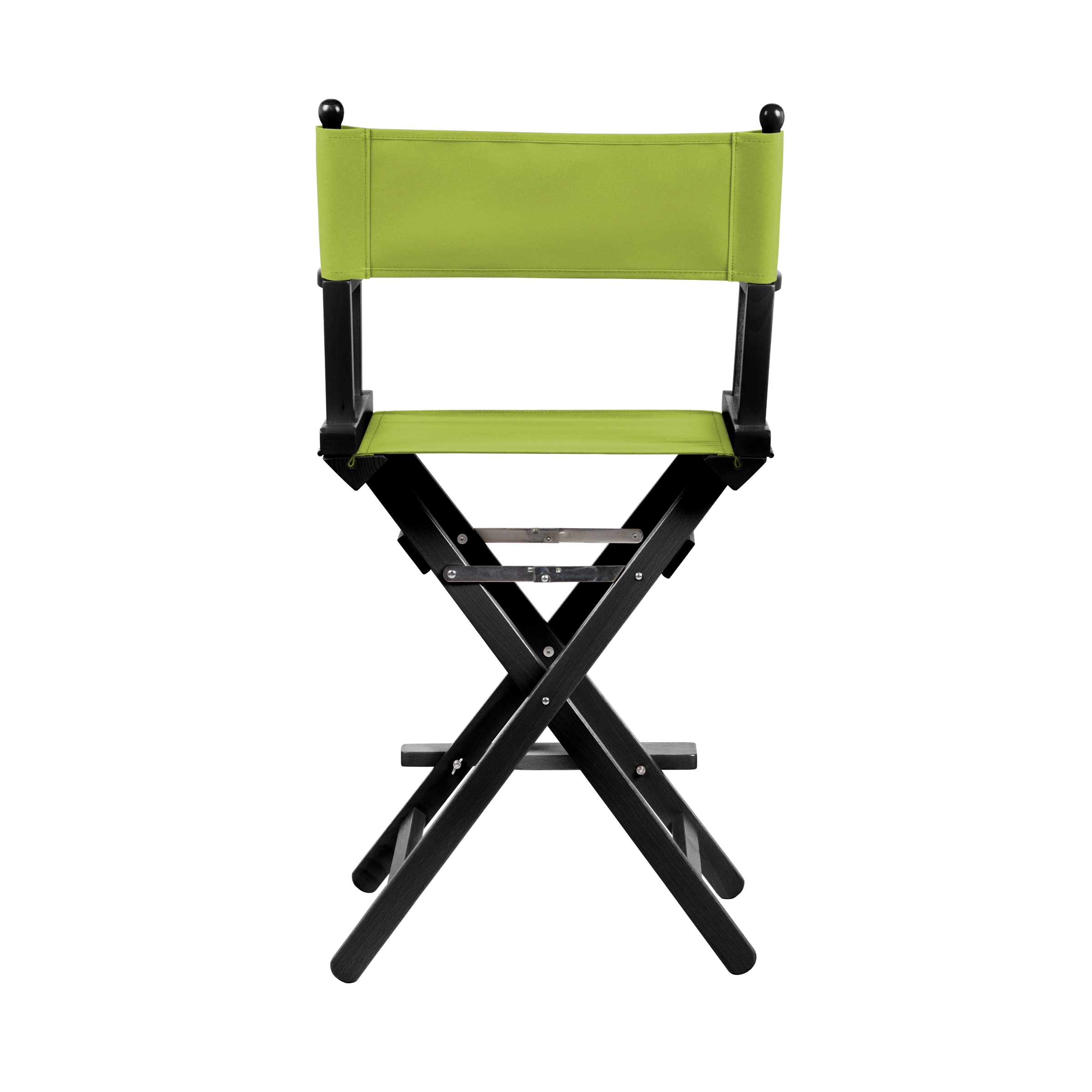 Regiestuhl Sydney aus schwarzem Buchenholz mit hellgrünem Bezug, Rückansicht
#Classic | Set (Farbe)_hellgrün