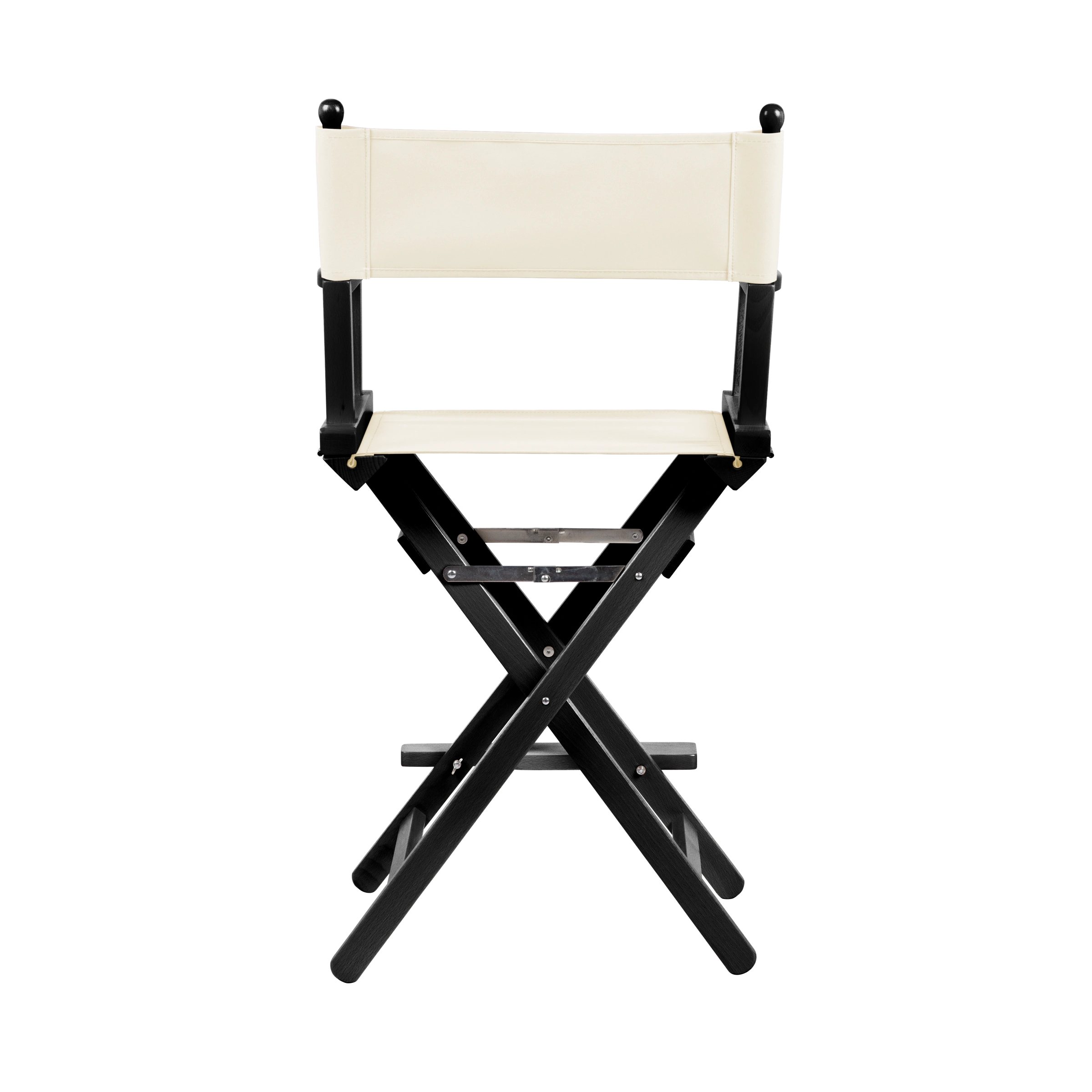 Regiestuhl Sydney aus schwarzem Buchenholz mit Bezug in natur, Rückansicht
#Classic | Set (Farbe)_natur