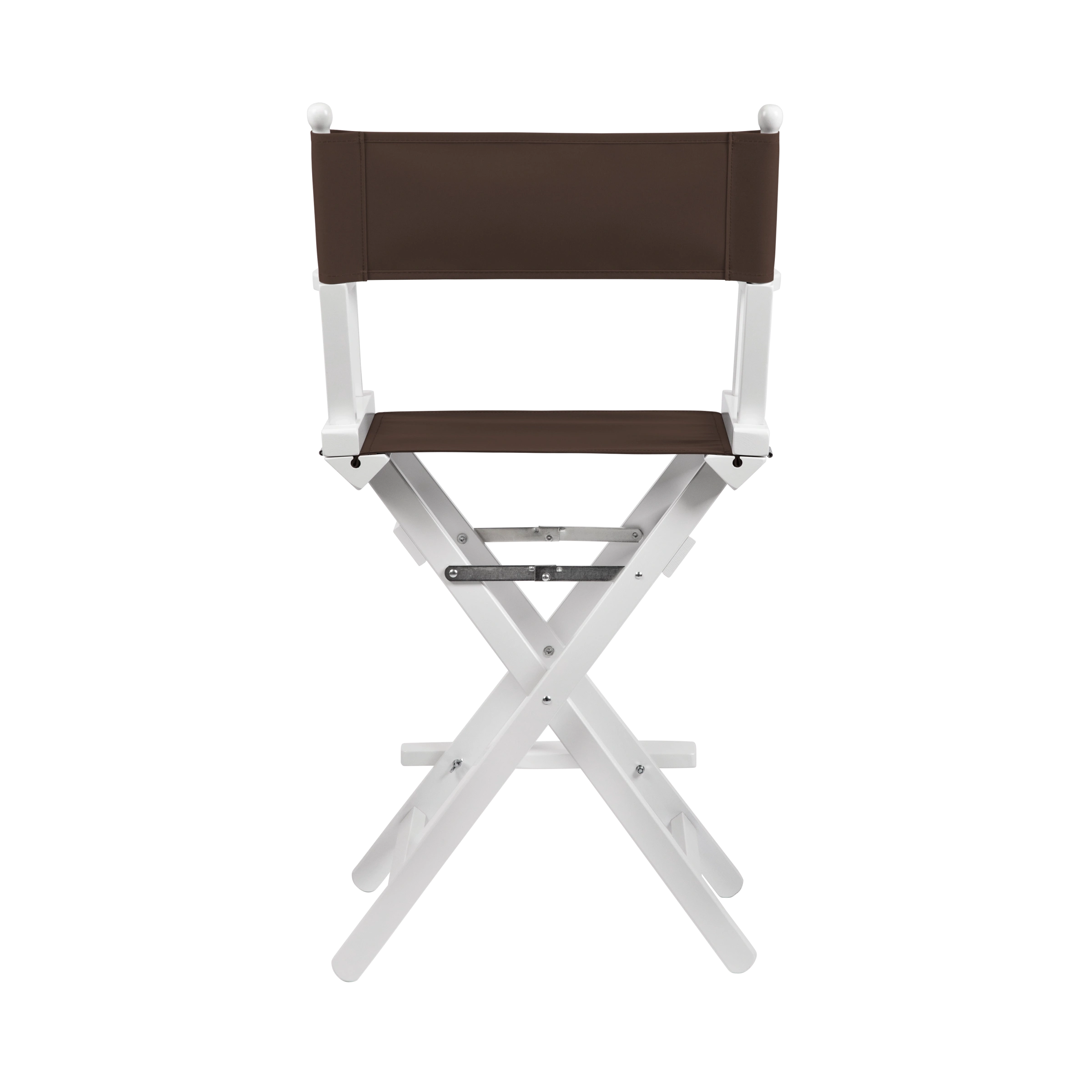 Regiestuhl Sydney aus weißem Buchenholz mit Bezug in caffé, Rückansicht
#Classic | Set (Farbe)_caffé