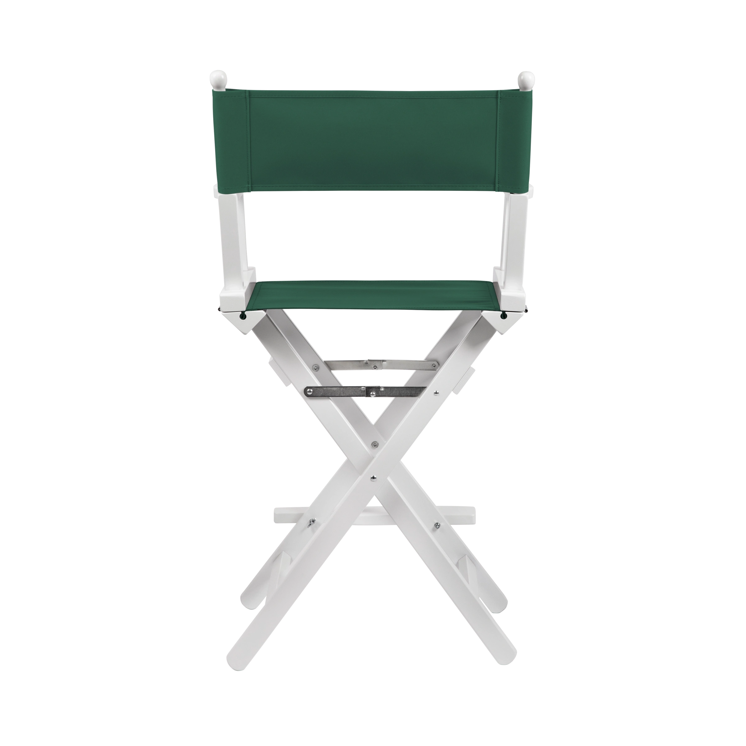Regiestuhl Sydney aus weißem Buchenholz mit dunkelgrünem Bezug, Rückansicht
#Classic | Set (Farbe)_dunkelgrün