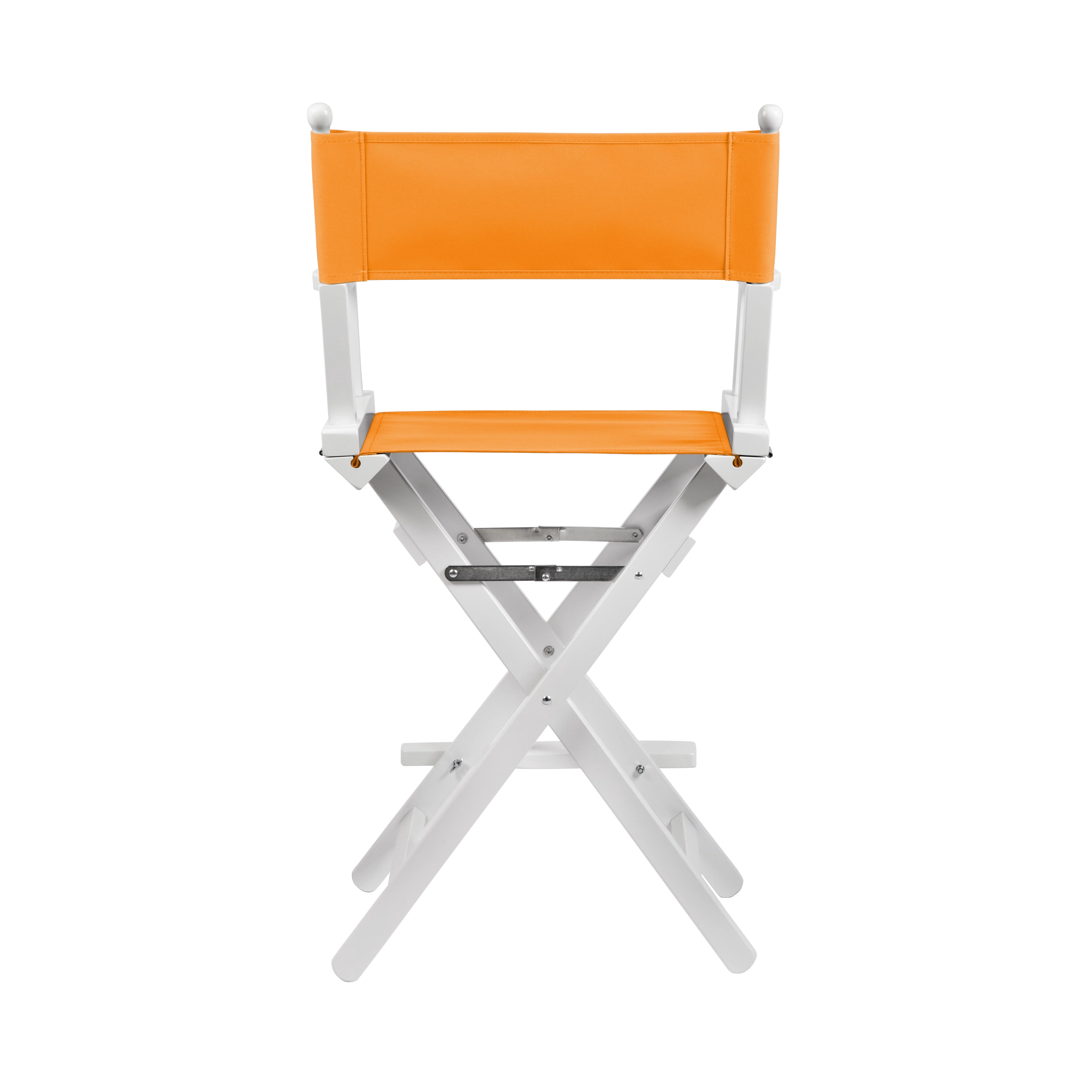 Regiestuhl Sydney aus weißem Buchenholz mit Bezug in mandarine, Rückansicht
#Classic | Set (Farbe)_mandarine