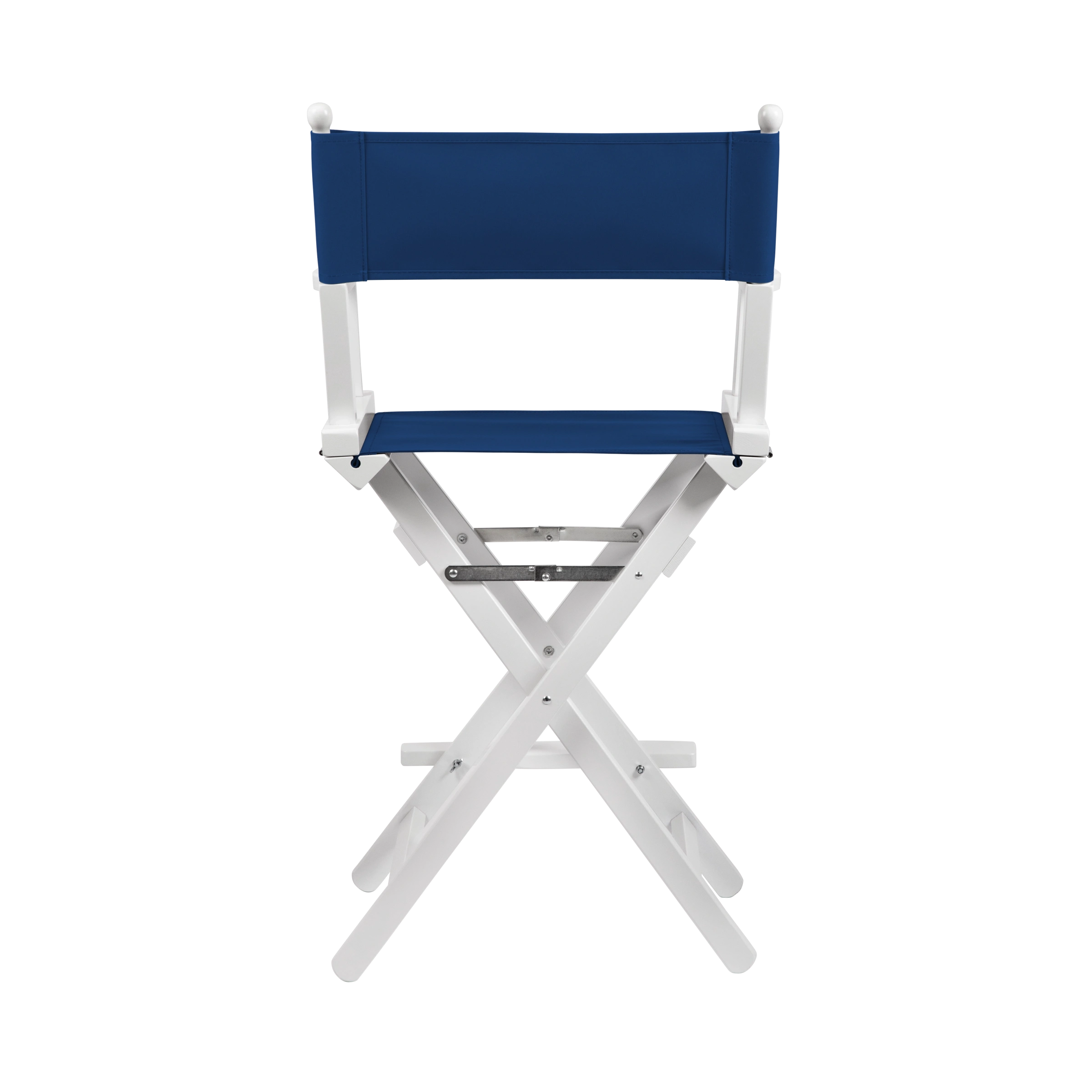 Regiestuhl Sydney aus weißem Buchenholz mit Bezug in marine, Rückansicht
#Classic | Set (Farbe)_marine