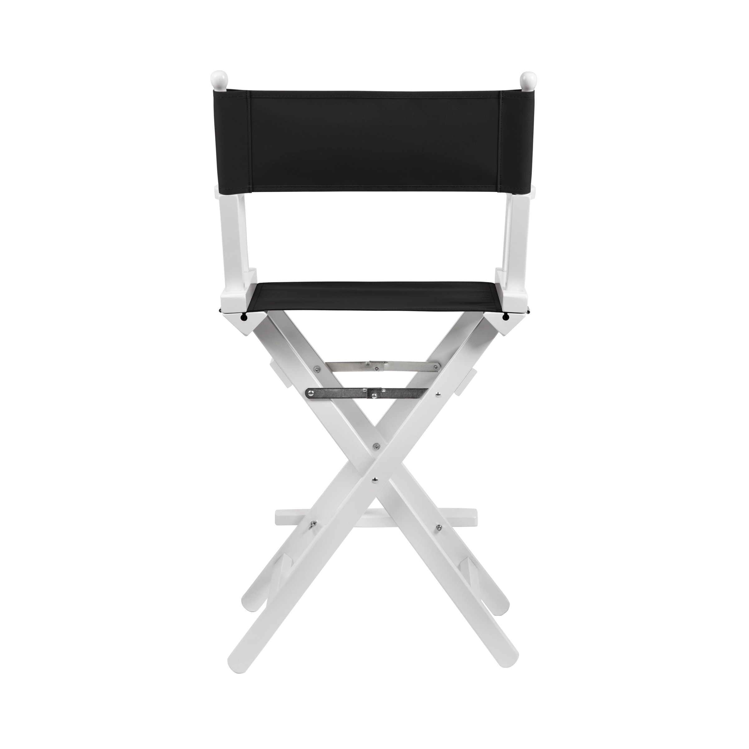 Regiestuhl Sydney aus weißem Buchenholz mit schwarzem Bezug, Rückansicht
#Classic | Set (Farbe)_schwarz