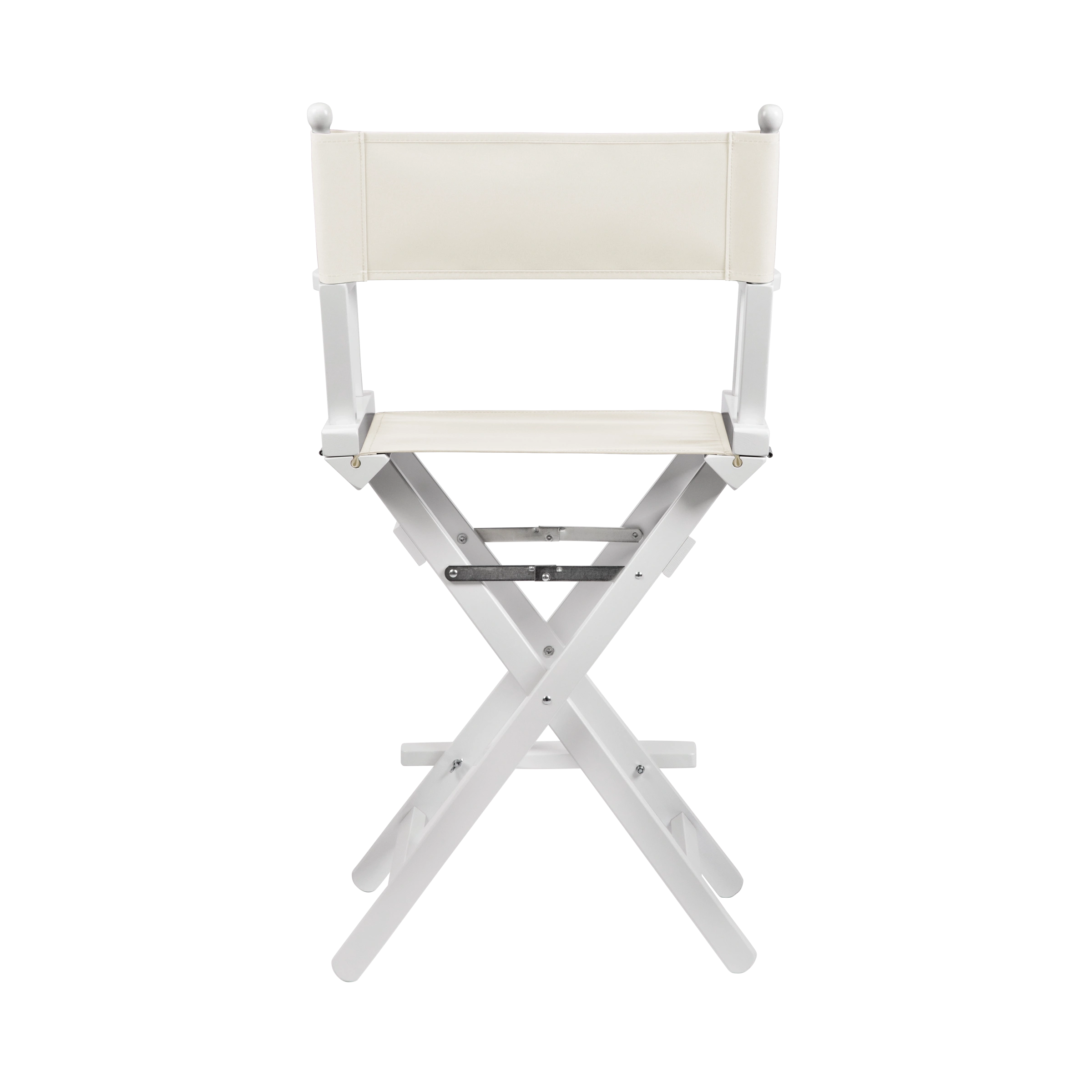 Regiestuhl Sydney aus weißem Buchenholz mit weißem Bezug, Rückansicht
#Classic | Set (Farbe)_weiß