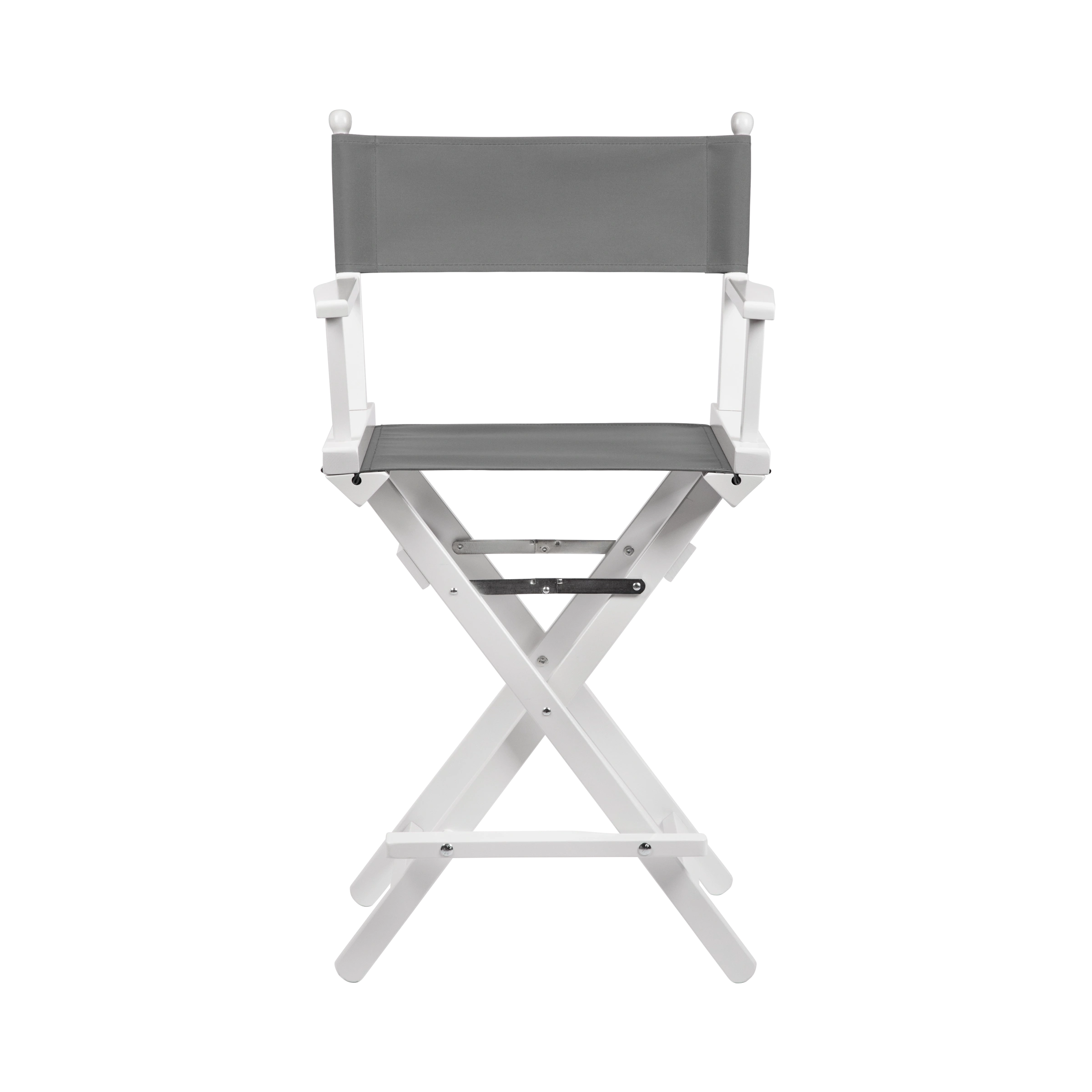 Regiestuhl Sydney aus weißem Buchenholz mit anthrazitem Bezug, Frontalansicht
#Classic | Set (Farbe)_anthrazit