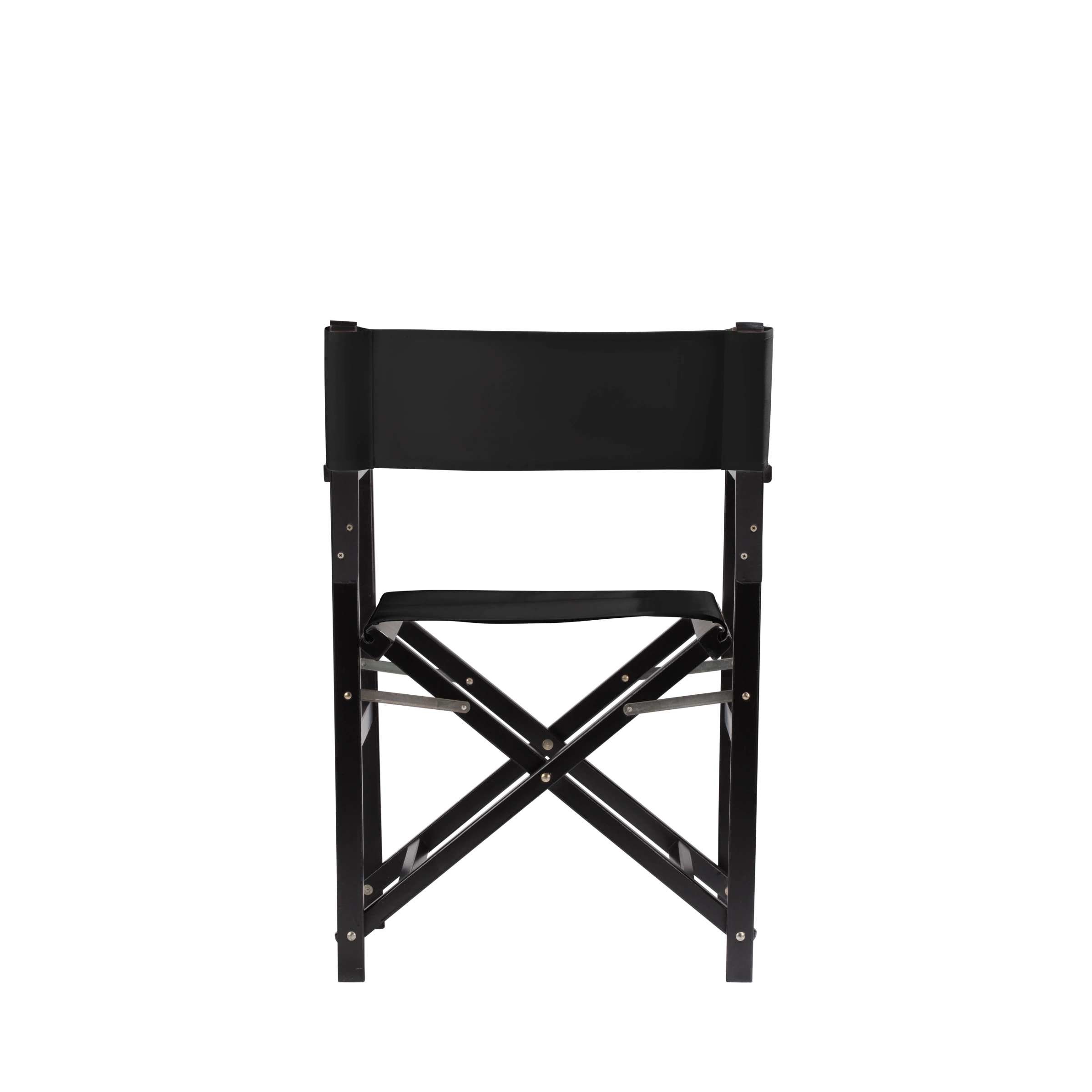 Regiestuhl Woody aus schwarzem Buchenholz mit schwarzem Bezug, Rückansicht
#Classic | Set (Farbe)_schwarz