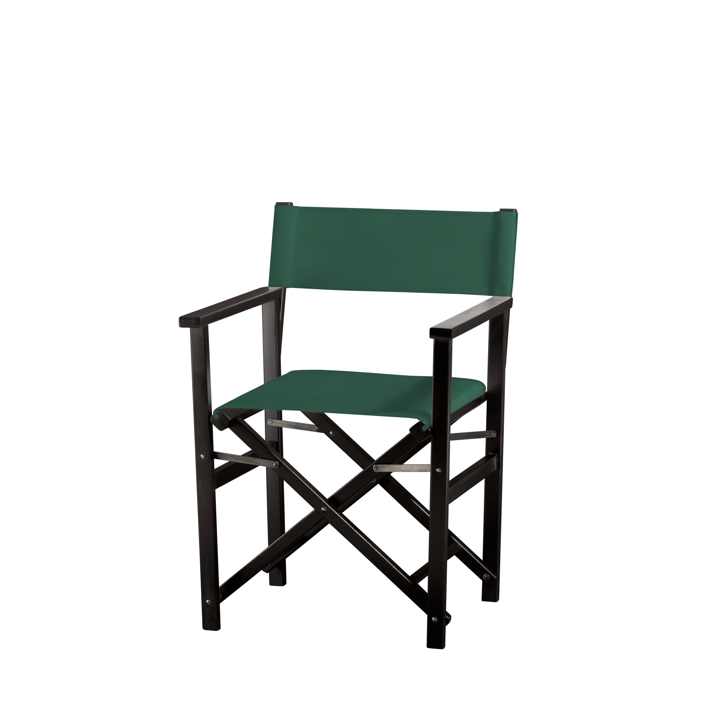 Regiestuhl Woody aus schwarzem Buchenholz mit dunkelgrünem Bezug, Seitenansicht
#Classic | Set (Farbe)_dunkelgrün