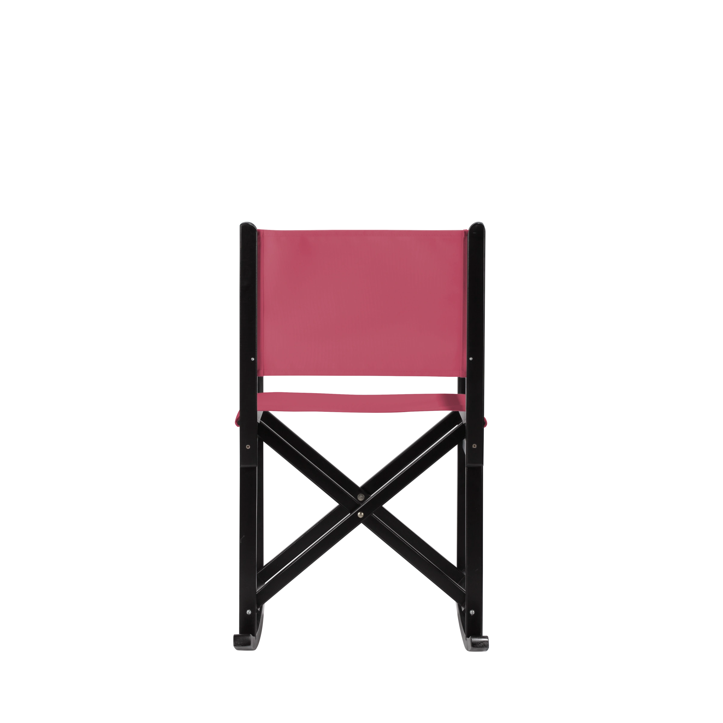 Schaukelstuhl Helmut aus schwarzem Buchenholz mit Bezug in fuchsia, Rückansicht
#Swing | Set (Farbe)_fuchsia